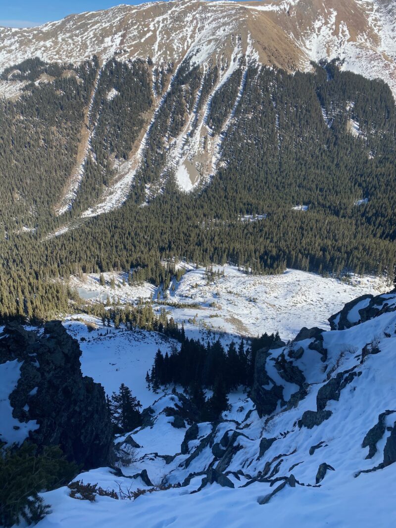 More snow on North and Shady aspects above treeline