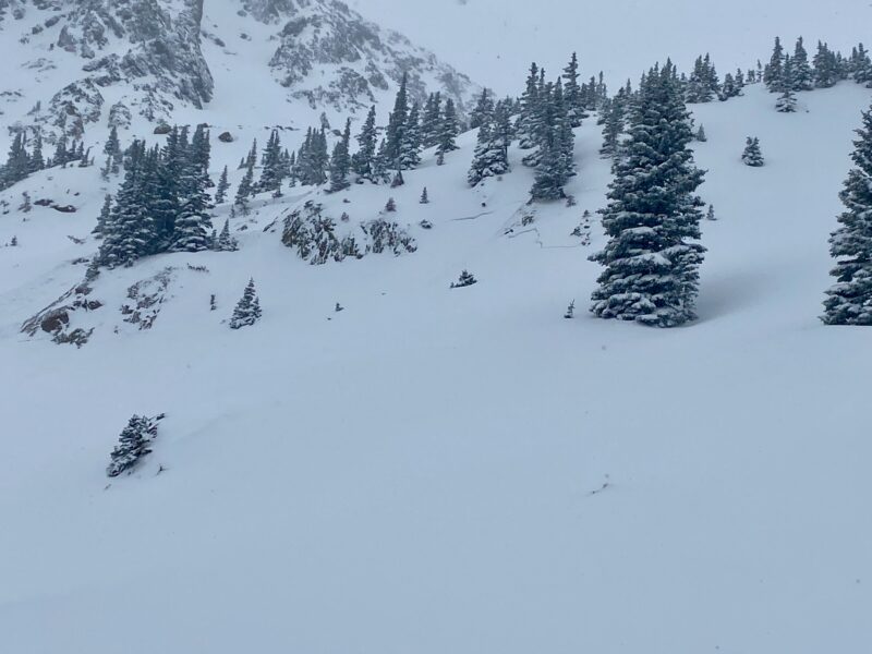 Remotely triggered avalanche roughly from where the photo was taken