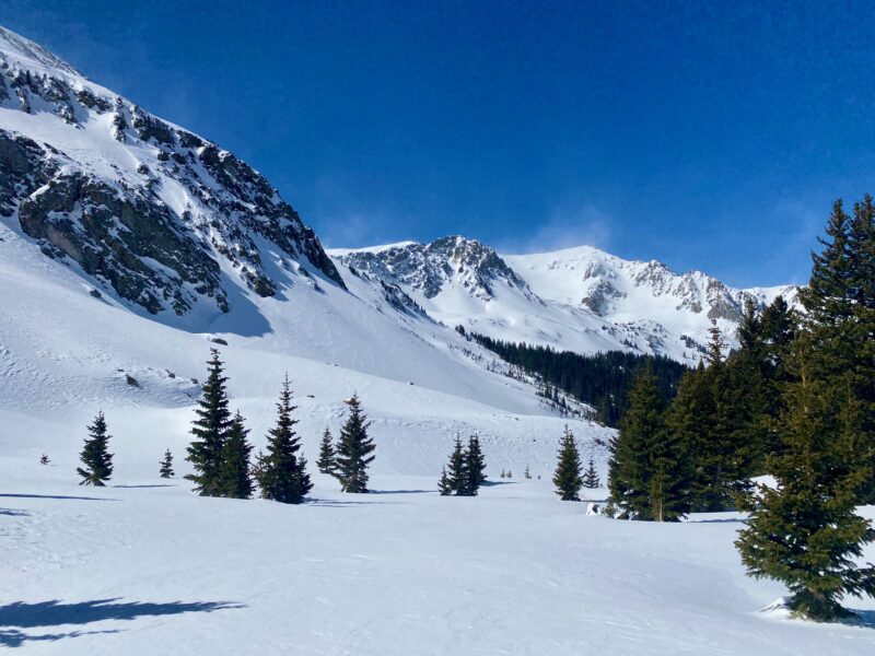 Strong winds were drifting snow and creating stiffening slabs 