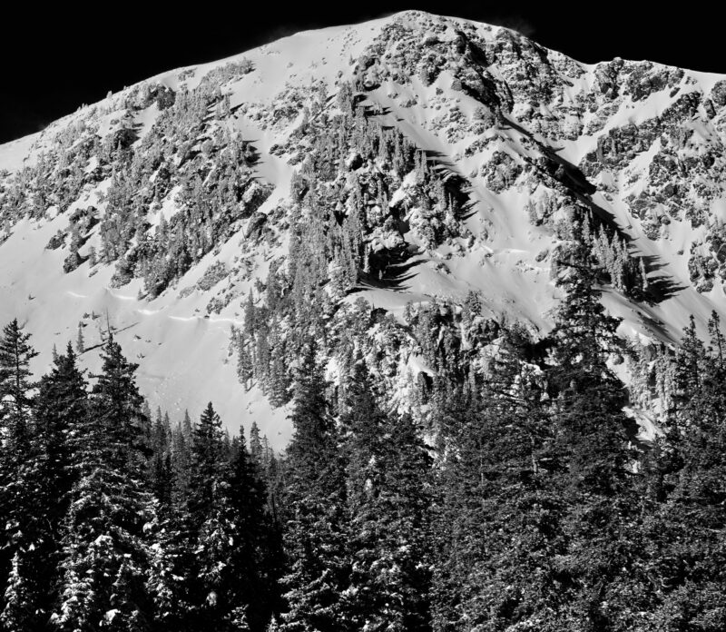 Natural PS avalanches on E and NE aspects on Kachina Peak