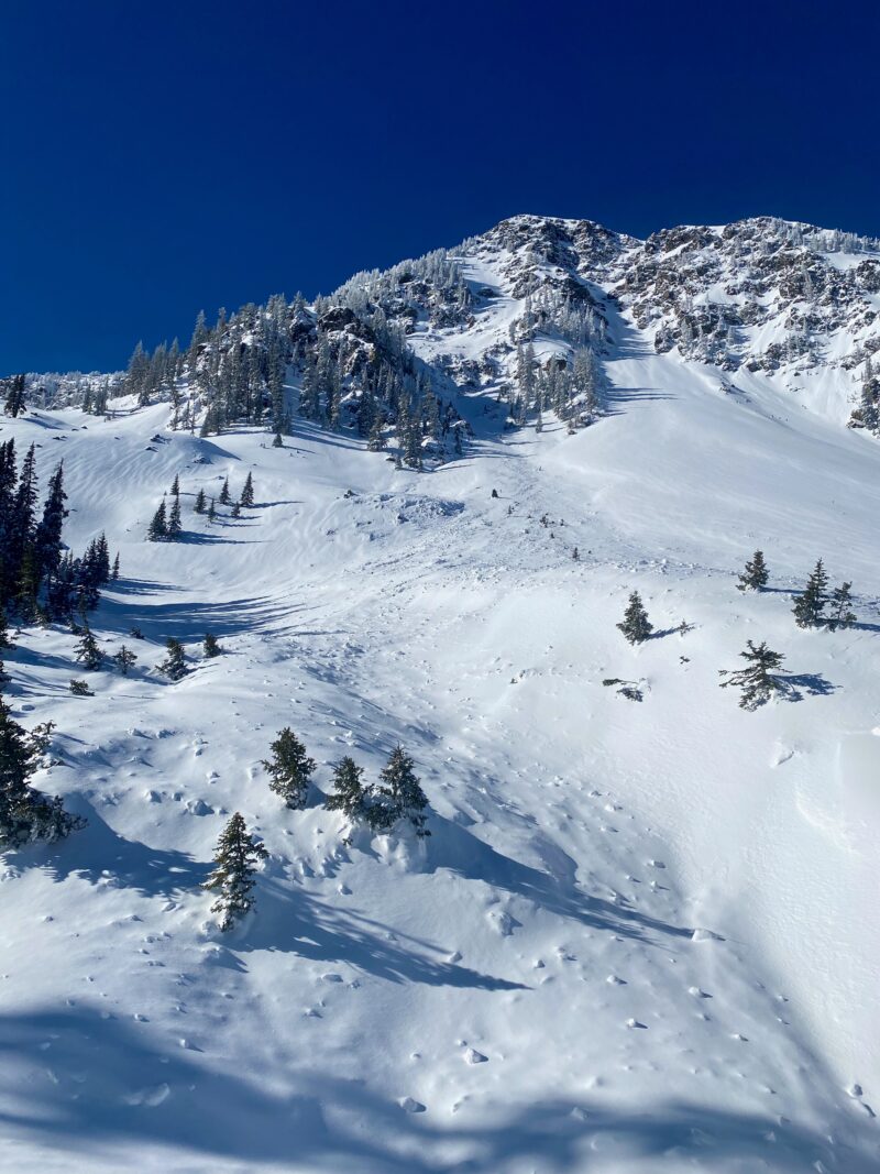 NE aspect on the backside of Kachina Peak