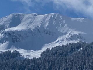 Feb 3, 2022: Long-running natural loose snow avalanches on Sin Nombre Peak (N Aspect)