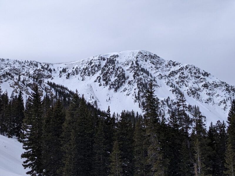 Back side of Kachina Peak with visible crowns