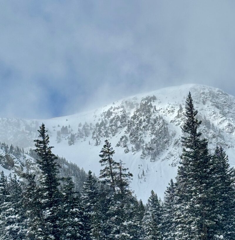 Natural Avalanche on an East aspect above treeline