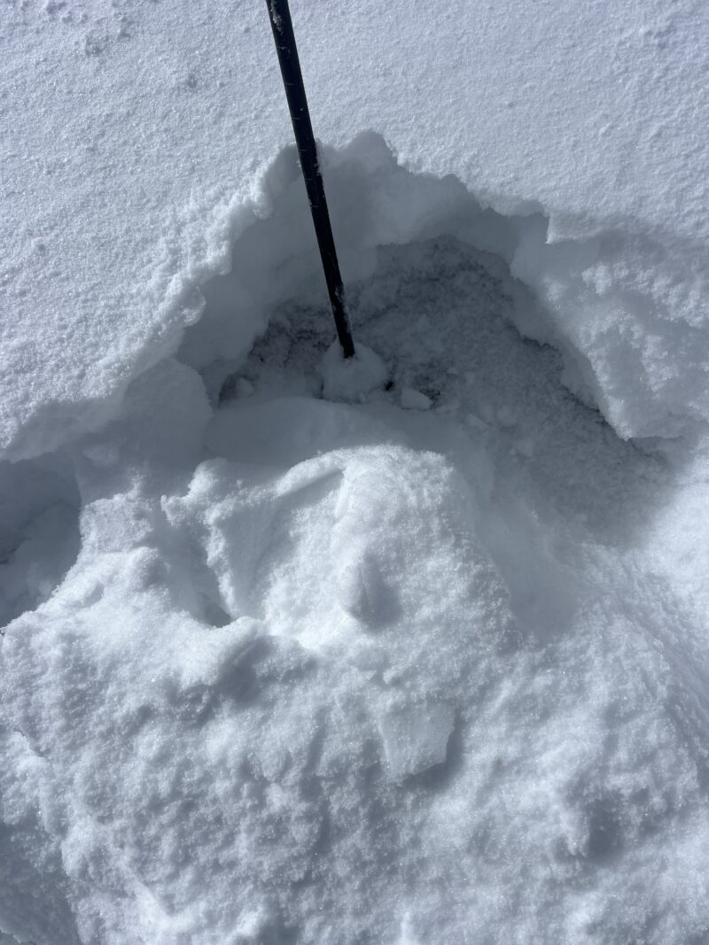 Depth on LFP. Only feet to the north was considerably deeper