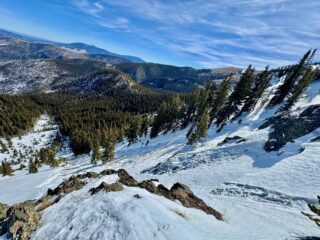 Feb 27, 2026: Natural avalanche on a ENE aspect near treeline that failed on the top of the depth hoar layer from the December drought. This avalanche like occurred on 2/25 or 2/26